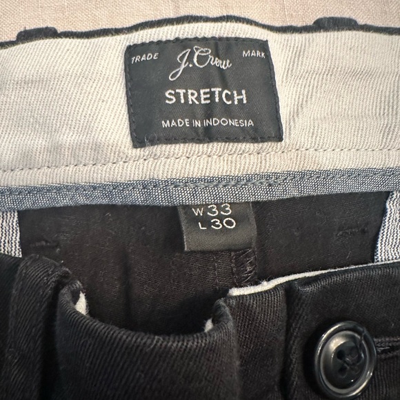 JCrew Stretch Men’s black Pant 33/30 - Picture 2 of 3